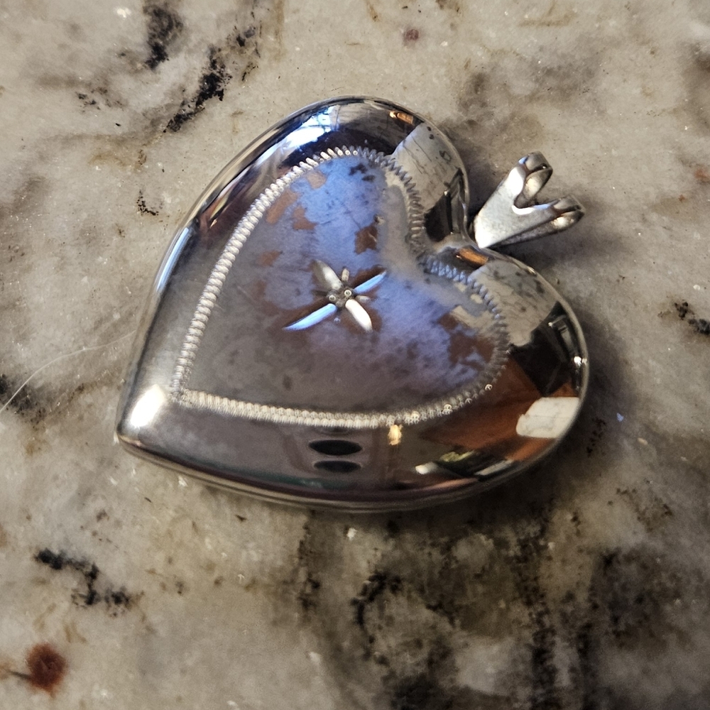 Sterling Silver Heart Pendant, Princess Pride Creations